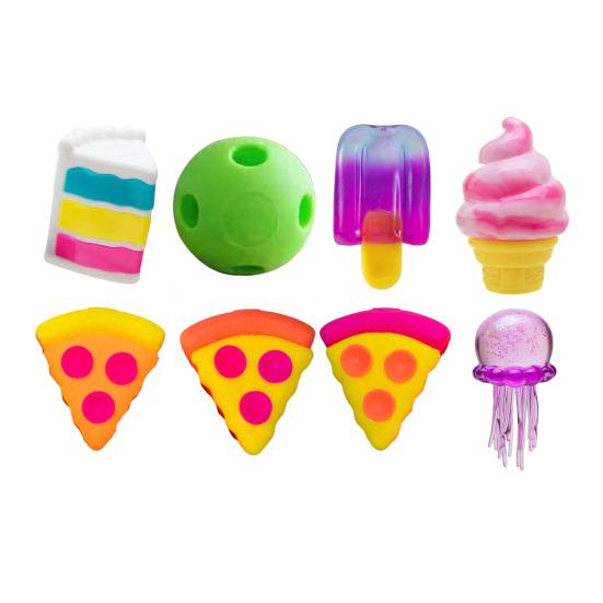 Pizza Squeeze Toy Stress Relief Ball Soft Slow Rising Toy Fun Pizza Shape Sensory Fidget Toy Portable Decompression Gift for Kids