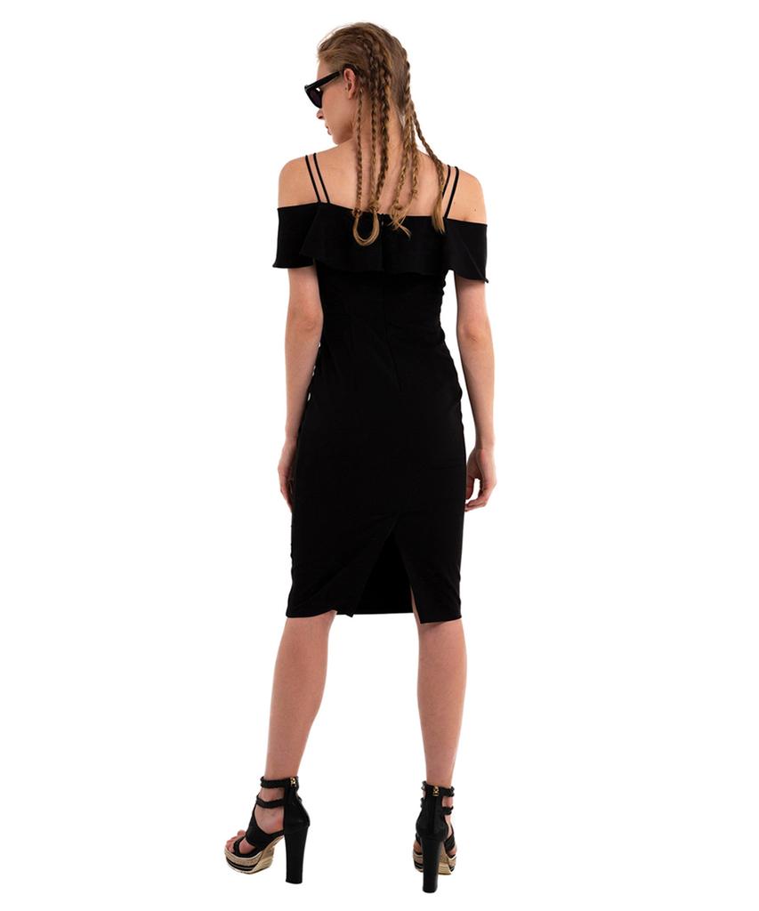 GREEDILOUS Asymmetrical Puff Sleeve Dress