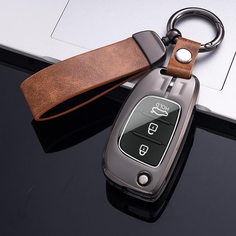 Fashion Car Flip Key Case Cover for Hyundai Solaris Creta Ix25 Kona Tucson Sonata FE I40 Elantra Ix35 I20 Ix45 HB20 Accent