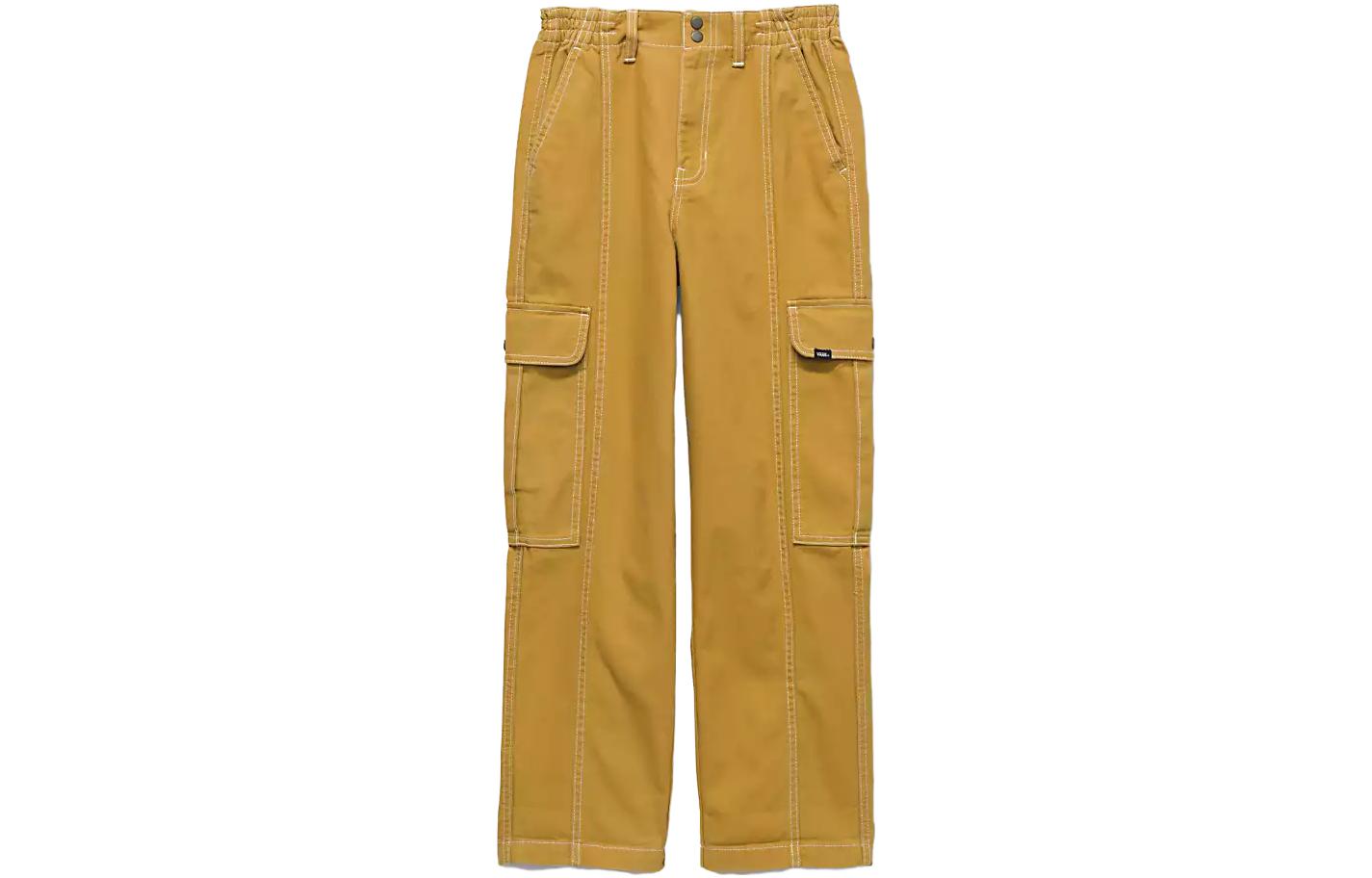 Vans Casual Pants Unisex Yellow Moderate Straight Fit Pants VN000GWNBYA M