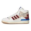 adidas Originals Forum Exhibit Mid 2 Leer Comfortabele Hoge Sneakers Unisex Sneakers Wit Rood Blauw GX4120