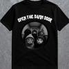 Open The Damn Door Funny Cat Gang Meme T Shirt Sarcastic Gen Z Humor Gag Casual Vintage Top For Everyday Wear Homme