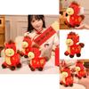 Horse Year Mascot Plush Toy With Flower Embroidery Design For Lunar New Year Gifts And Celebrations