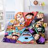 Warm Blanket, Super Soft Fleece Blanket with One Piece Luffy Anime Print, a Great Gift for Family and Friends.