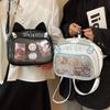 Y2K Japanese Kawaii Cat Ita Bag Ita Backpacks Cute Girls Transparent Shoulder Crossbody Bags JK School Bags
