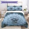 Dandelion Mushroom Tree Pattern Bedding Uilt Set Uilt Cover Pillowcase Home Decoration Birthday Gift (1 * Duvet Cover + 2 * Pillowcase Without Core)