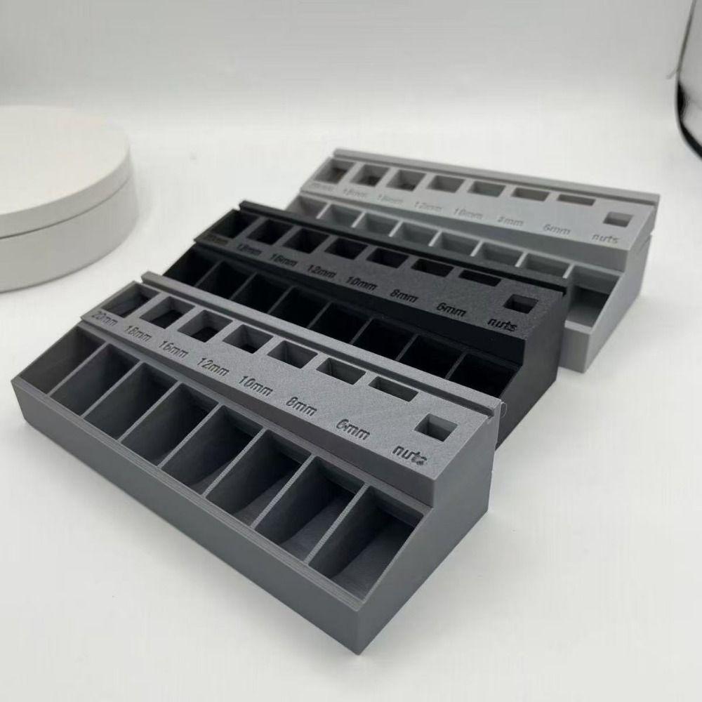3D Printed M3 Bolt Sorter PLA Large Capacity Screw Sorter Organizers Lightweight Multiple Compartment Screw Length Sorter