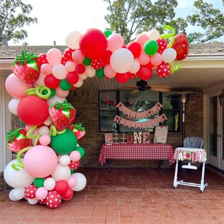 Bruiloft Verjaardag Babyborrel Geslachtsonthulling Decoraties Stofblauw Wit Ballonnenboog Slingerset