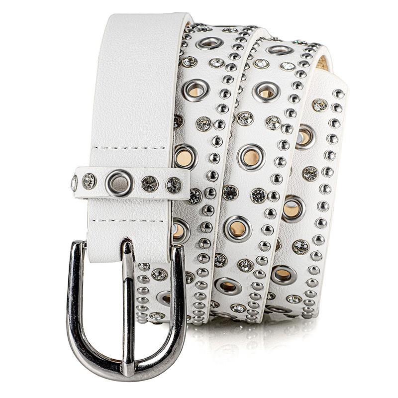 Trend Rivet Belt Heavy Metal Belt Men Women Punk Nightclub Rock Style Jeans Waist Belt Y2K Belt Fashion Decoration Women's Belts