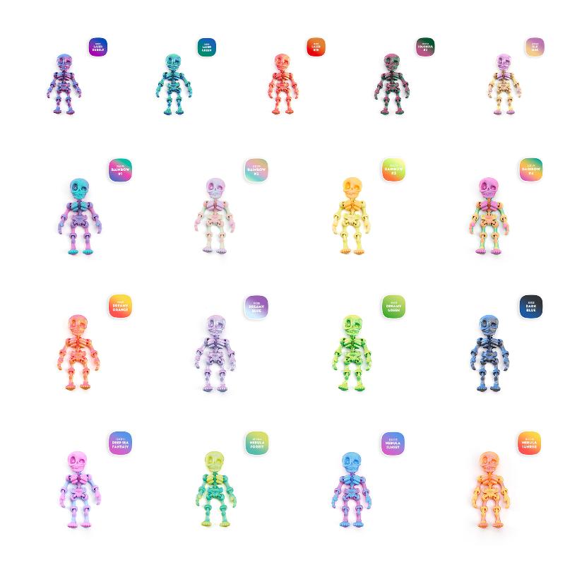 

5/10 шт. 3D-печатные черепа, фестиваль, маленькие статуэтки, украшения, разноцветные украшения-черепа, подарки на Хэллоуин, украшение для дома, автомобиля, стола 10Pcs