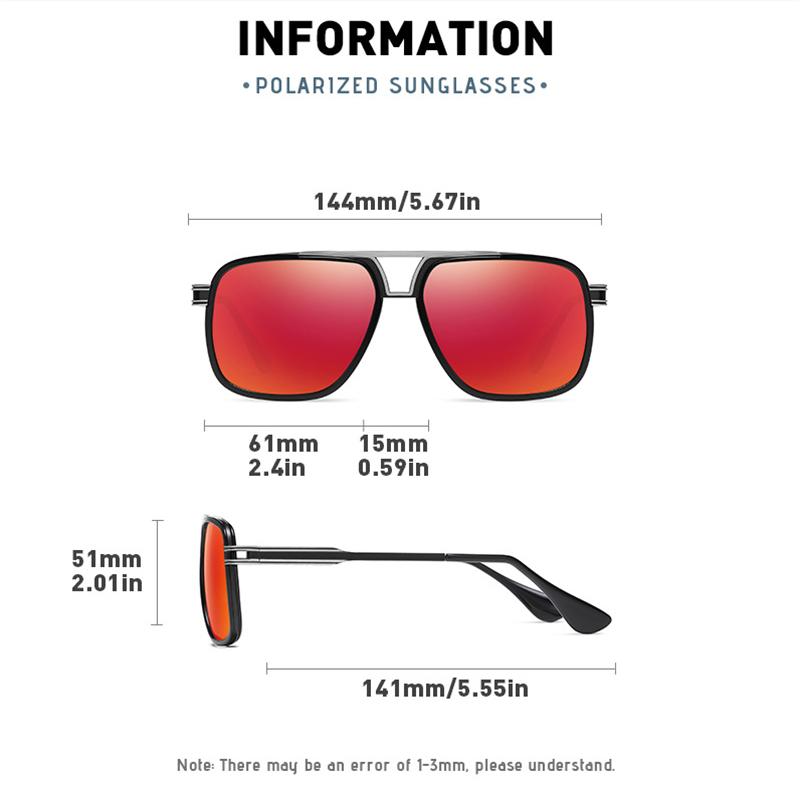 Diopter 0 -0.5 -0.75 To -6.0 Anti Glare Driving Square Nearsighted Sun Glasses Polarised UV400 Miopia Prescription Sun Glasses