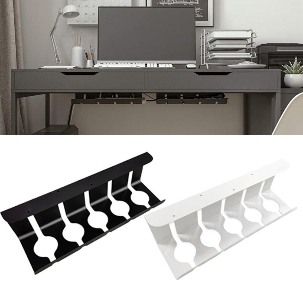 Kabelmanagement-Ablage mit großer Kapazität unter dem Schreibtisch, stabiles Büro-Kabelaufbewahrungsregal, Cybercafé