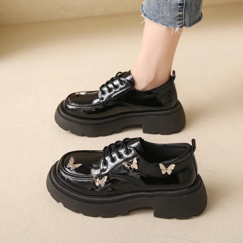 Women's Shoes 2024 Brand Loafers Women's High Heels Hot Sale Cross Lacing Office and Career New Butterfly-knot Solid Heels Women