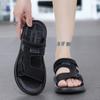 Fashionable 2024 Summer New Men's Sandals Oxford Leather Sole Casual Beach Shoes Authentic Leather Slippers Wholesale