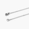 Jbans Classic Black Epoxy Shining Pendant Chain Necklace (C2503-An952_Sv)