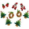 Handmade Christmas Crystal Pendant & Hair Clip Duo