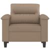 Armchair Cappuccino Brown 60 Cm Artificial Leather