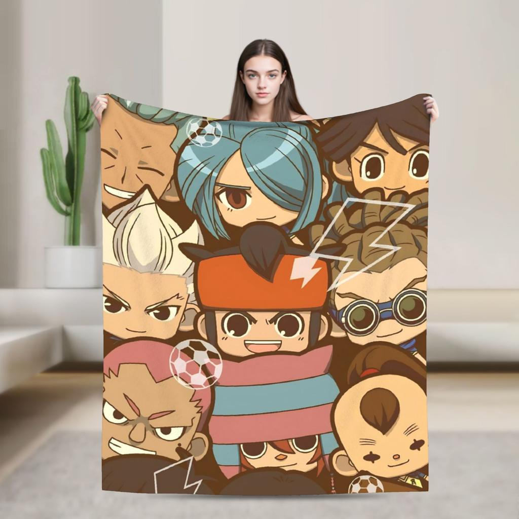 Inazuma Eleven Axel Blaz Gouenji  Blanket  Picnic Flannel Throw Blanket For Couch Bed Super Soft Design Quality Bedspread Gift