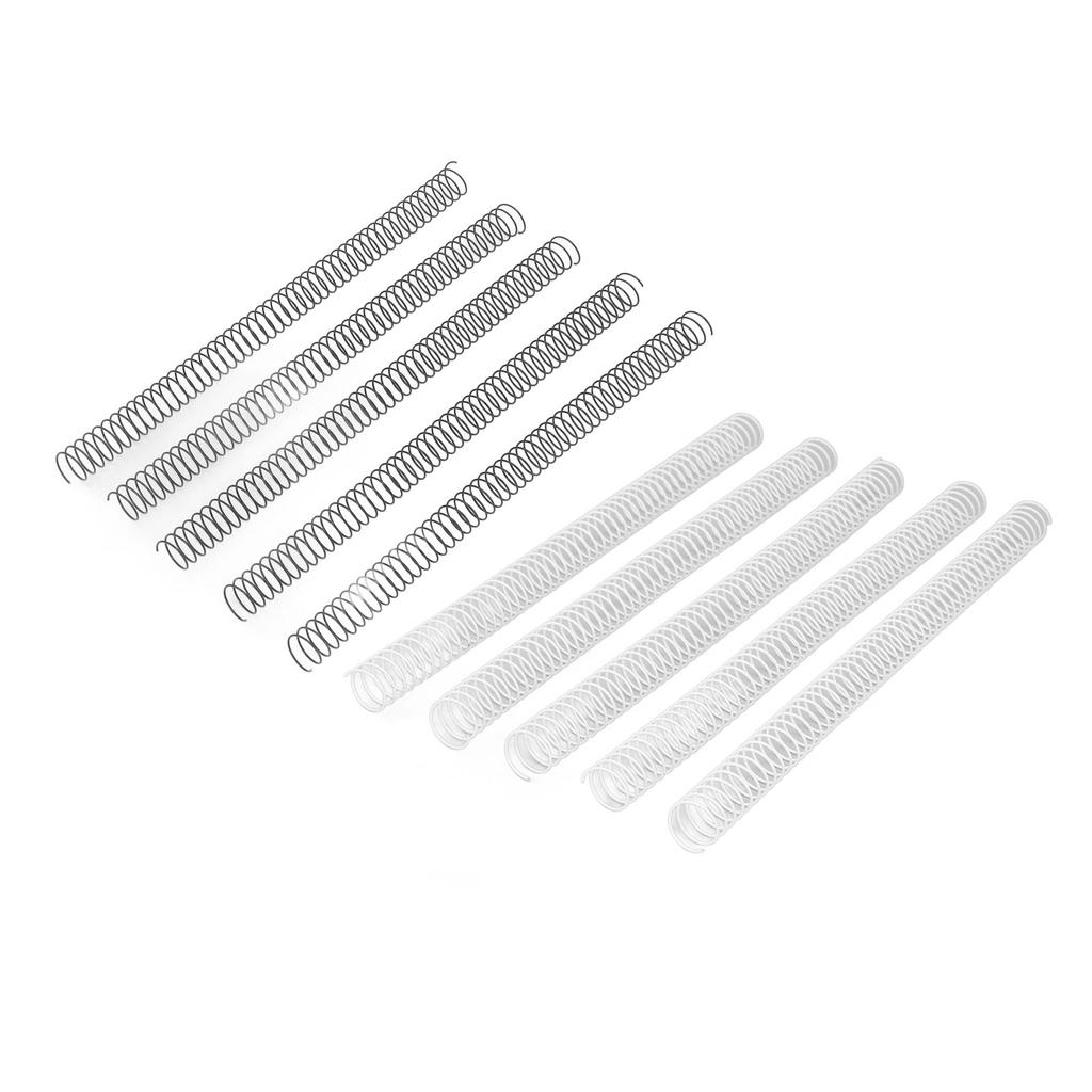 100Pcs Metall Spirale Bindung Spulen 19mm Durchmesser 48 Zähne 4:1 Pitch 170 Blatt Kapazität Bindespirale