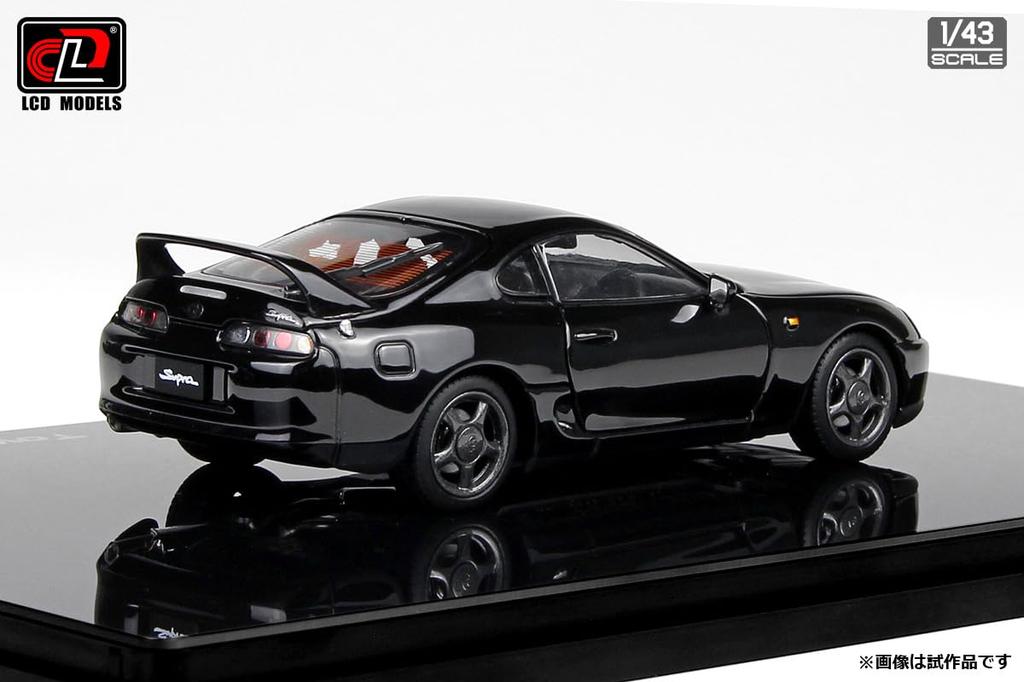 LCD Model Scale Toyota Supra A80 Black Finished Model LCD43009BL 1/43