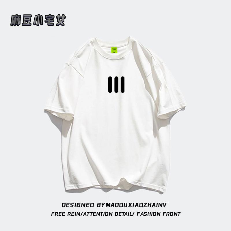 

Женская летняя футболка из чистого хлопка, модного американского бренда, с маленьким принтом на груди, с короткими рукавами, оверсайз, с рукавами до локтя S