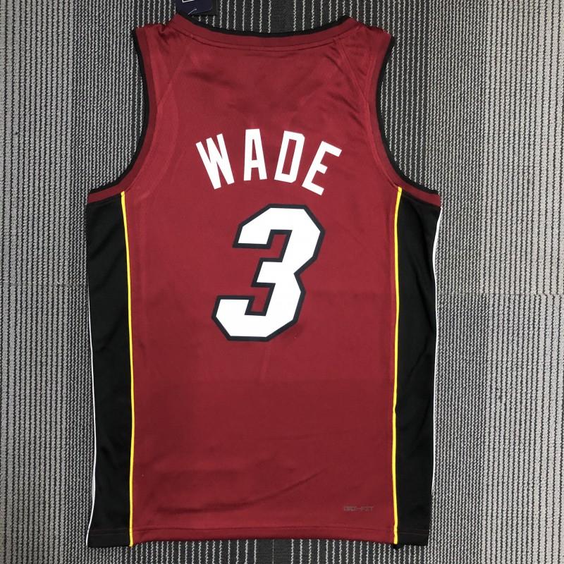 Camisa de Basquete Miami Heat Nome Número Personalizados Prensados a Quente Performance Roupa Esportiva Masculino Feminino
