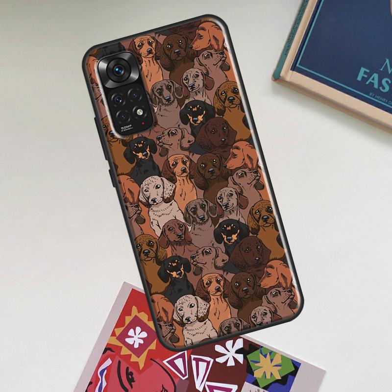 Dachshund Dog Case For Xiaomi Redmi Note 12 Pro Plus 8 9 10 11 Pro 8T 9S 10S 11S 12S 9C 10A 10C 12C Cover