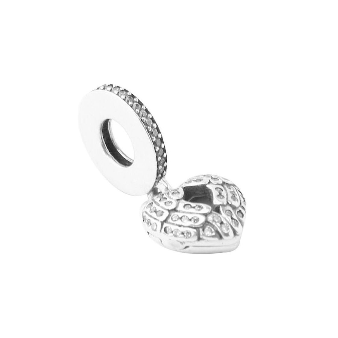 Pandora Heart Shaped Pendant Women jewelry Silver 791737C Box