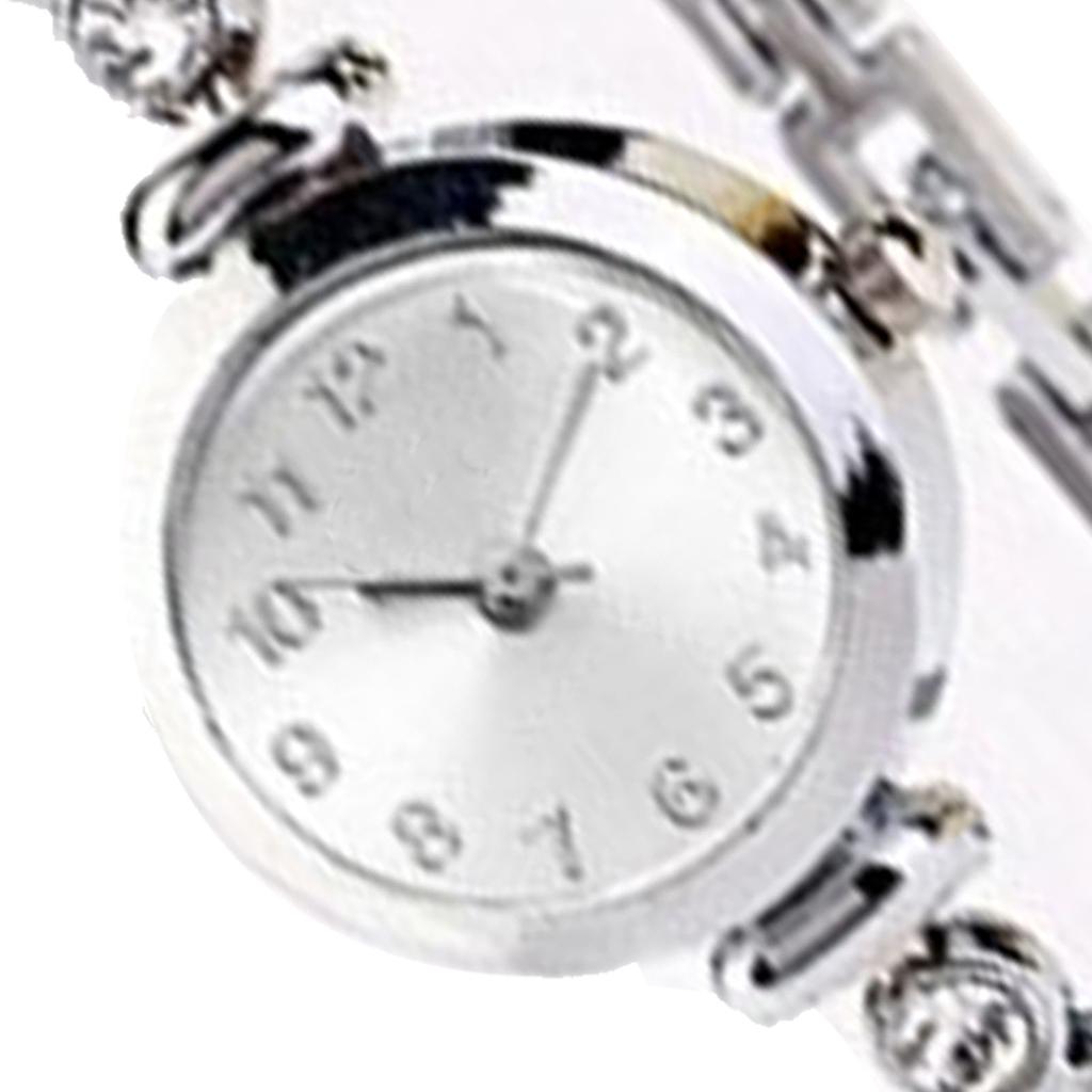 Montre Femme Alliage Montre Bracelet Élégante Tendance Strass pour Travail de Bureau Voyage d'Affaires