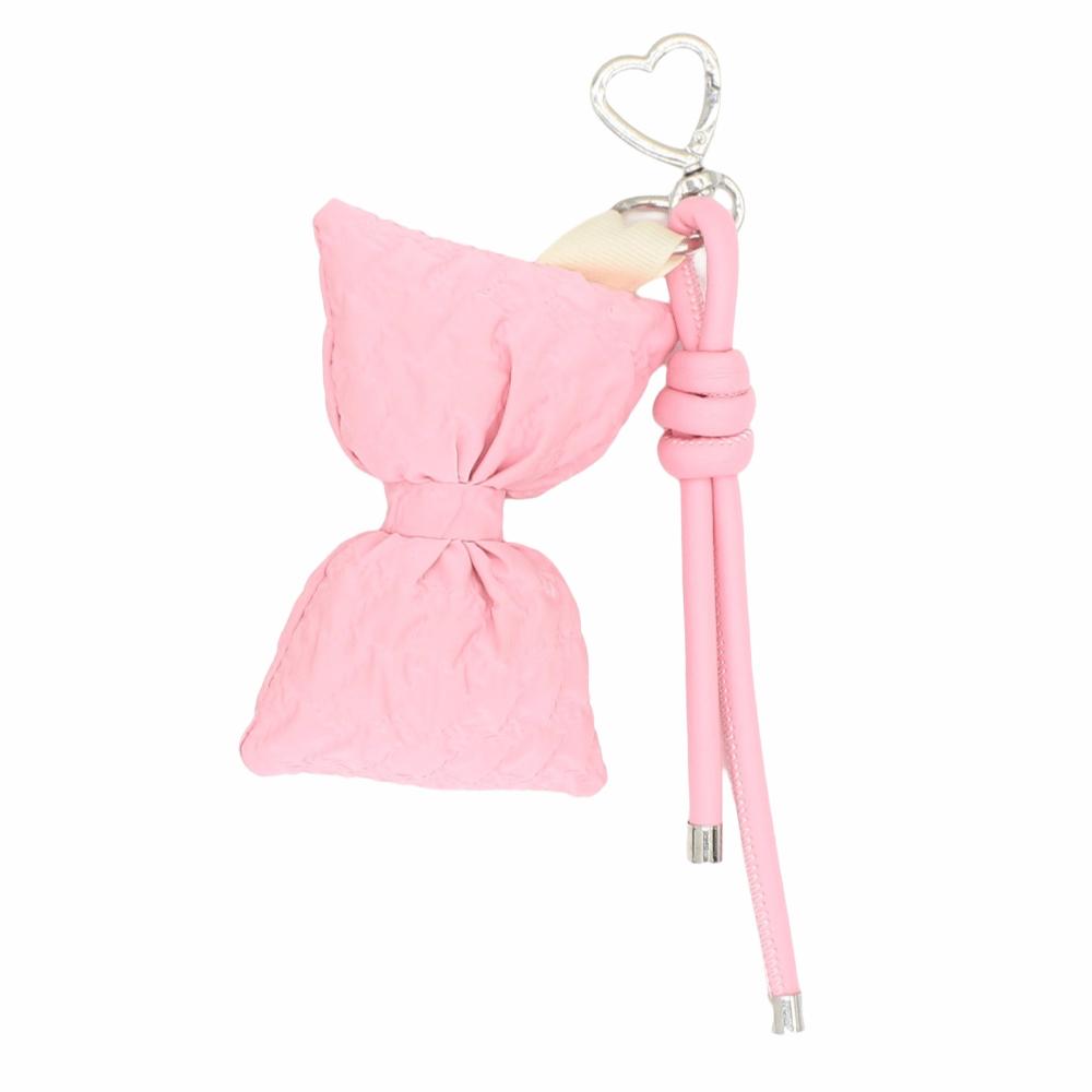 

Sweet Bow Keychain Friendship Bag Hanging Bag Charm Fluffy Bow Pendant Gifts розовый