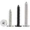 CA Black Nickel Plated Carbon Steel Super Ultra Thin Flat Wafer Cross Phillips Head Screw M1.2~M4 Self-Tapping Wood Screws