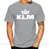 KLM Logo Retrò Royal Dutch Airline Maglietta Aviazione uomo marca teeshirt uomo estate cotone t-shirt