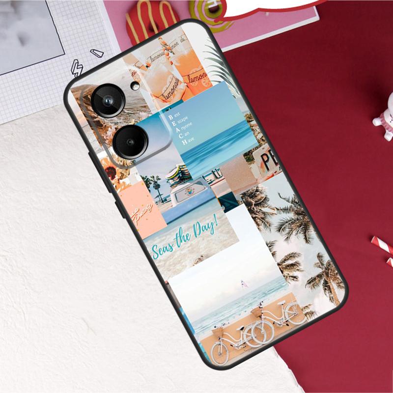 Beach Vibes For Realme C75 C71 C55 C53 C67 C61 C33 C63 C51 C65 GT7 15 Pro 10 11 12 13 14 Pro Plus Case