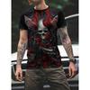 Vintage Horror Skull 3D Print Men's T-Shirt Summer Casual Hip Hop O Neck Short Sleeve Fashion Loose Oversized Tops Tee Shirt Men