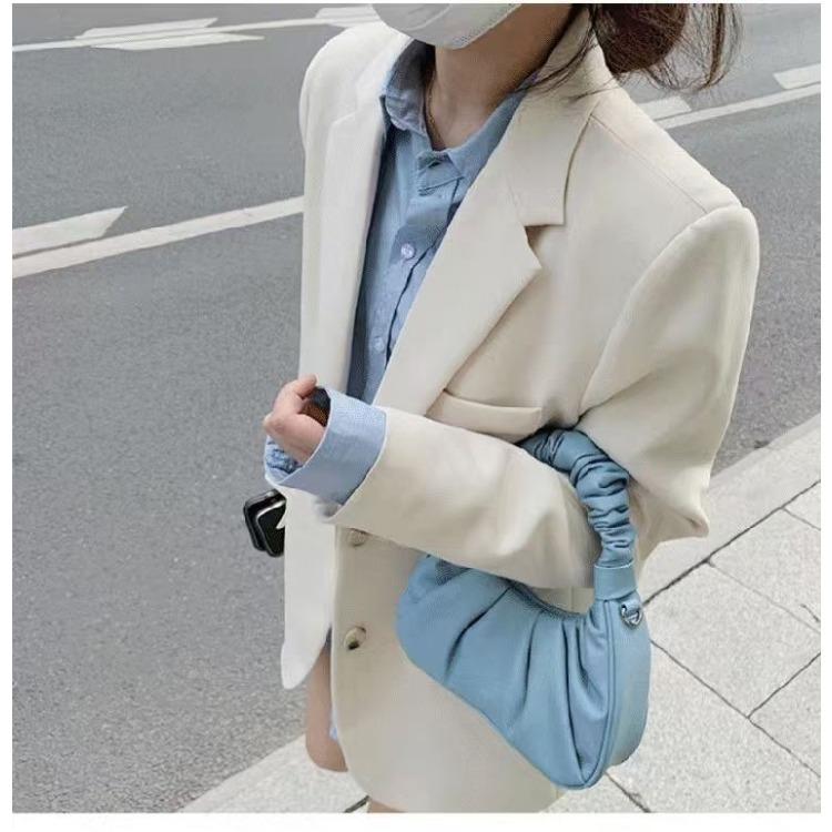 Chic and Elegant Ladies' Short Suit Jacket with High-end Vibes for Early Spring, Trendy Korean Style Suit Perfect for Petit