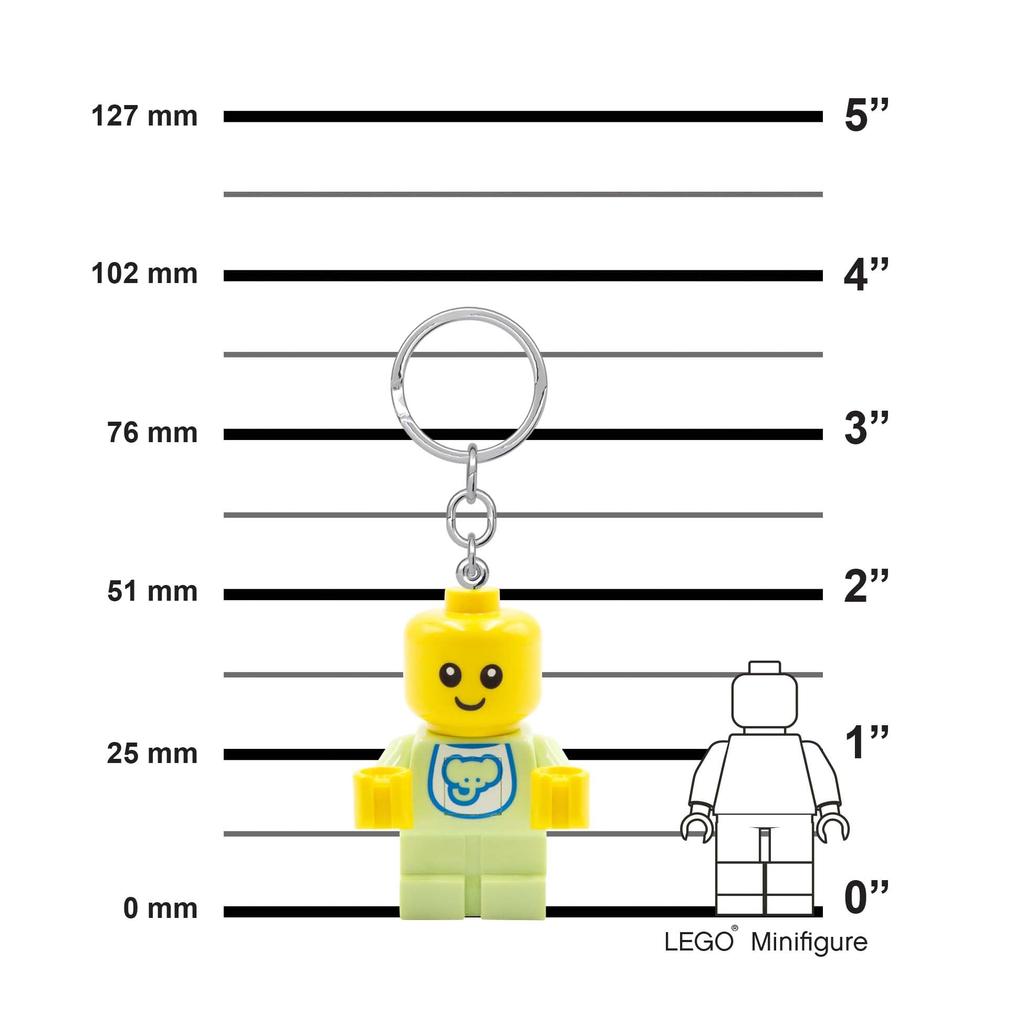 IQ Iconic Baby Keychain LED Keychain Light Building Blocks Toy Doll with Movable Joints Mini Figure