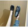 Fujin 2.5cm Genuine Leather Slip on Ladies Summer Elegance Comfy Soft Soled Luxury Ethnic Woman Shallow Moccasin Flats Shoes