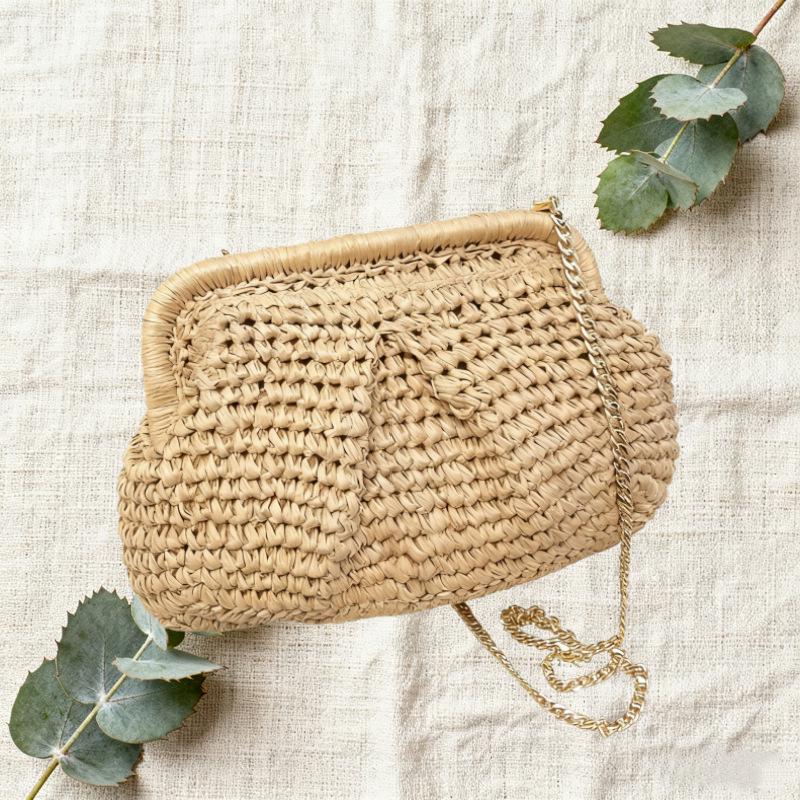 2024 Sommer Damen Vielseitige Stroh Gewebte Handtasche - Lässige Strandurlaub Schulter Crossbody Tasche