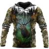 Fashion Deer Hunting Camo Hoodie Cool Slim Jacket Costume Coat 3d Sweatshirts Animal Men Women Casual Christmas Hoodie Tops