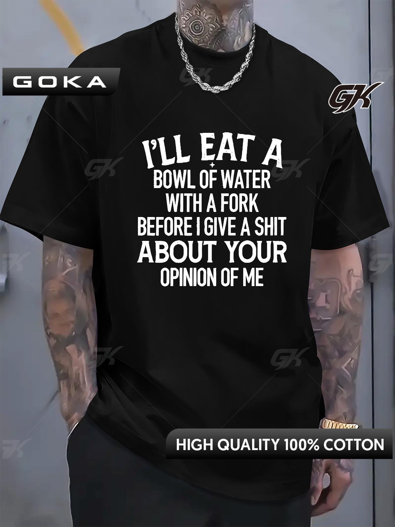 

Cotton Crew Neck Mens Graphic TShirt Bold Slogan PrintSummer 100 Cotton Round Short Sleeve Casual Tee Ropa De Hombre 4XL