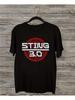 Sting 3.0 World Tour Logo Grafik T-Shirt - 100% Weiches Atmungsaktives Unisex-T-Shirt mit Kräftigem Weißem & Rotem Druck, Kurzarm Rundhals, Alle Größen Verfügbar,