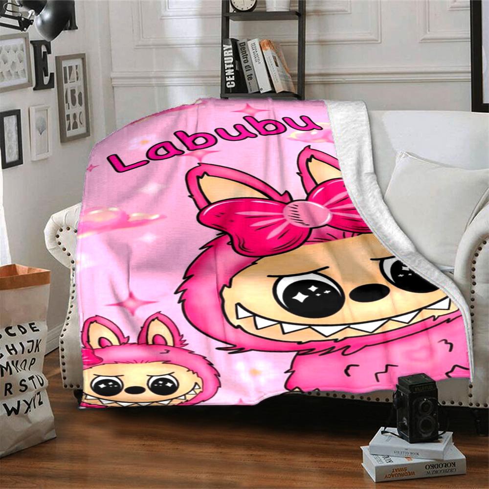 Labubu Decke Bequem Perfekt für Strandstuhl Sofa für Alle Jahreszeiten Stilvolle Dekoration Geburtstag Weihnachten Geschenk Decke