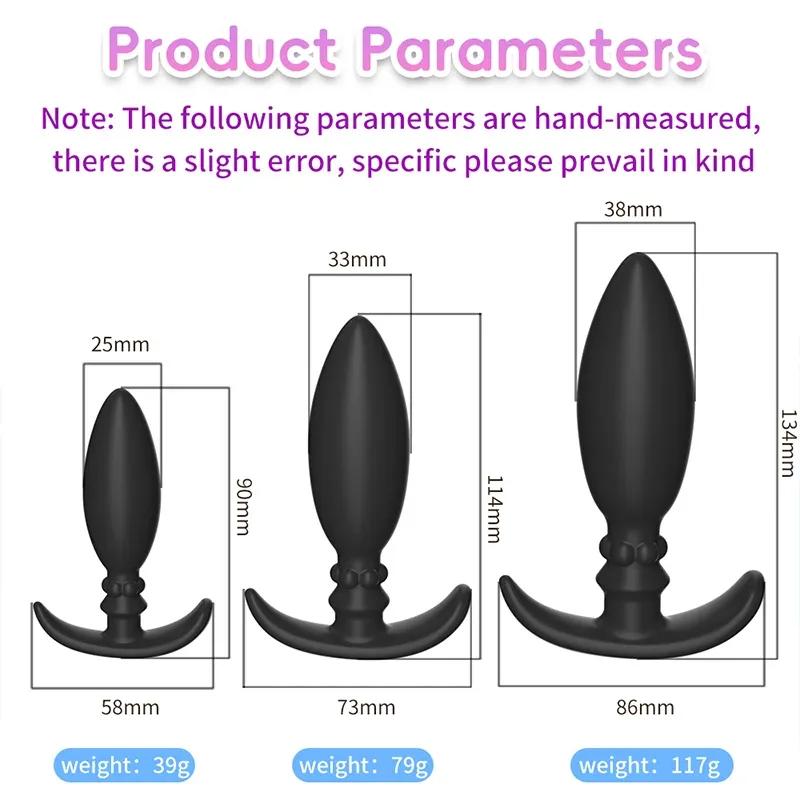 Silicone Metal Rolling Bead Anal Plug Wearable Butt Plug Stimulation Anus Masturbator G-Spot Massage Bdsm Sex Toys for Man Women
