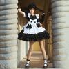 Zwart donker gothic meid Lolita jurk live streaming host zoet en pittig Harajuku Lolita meisje jurk vrouwen