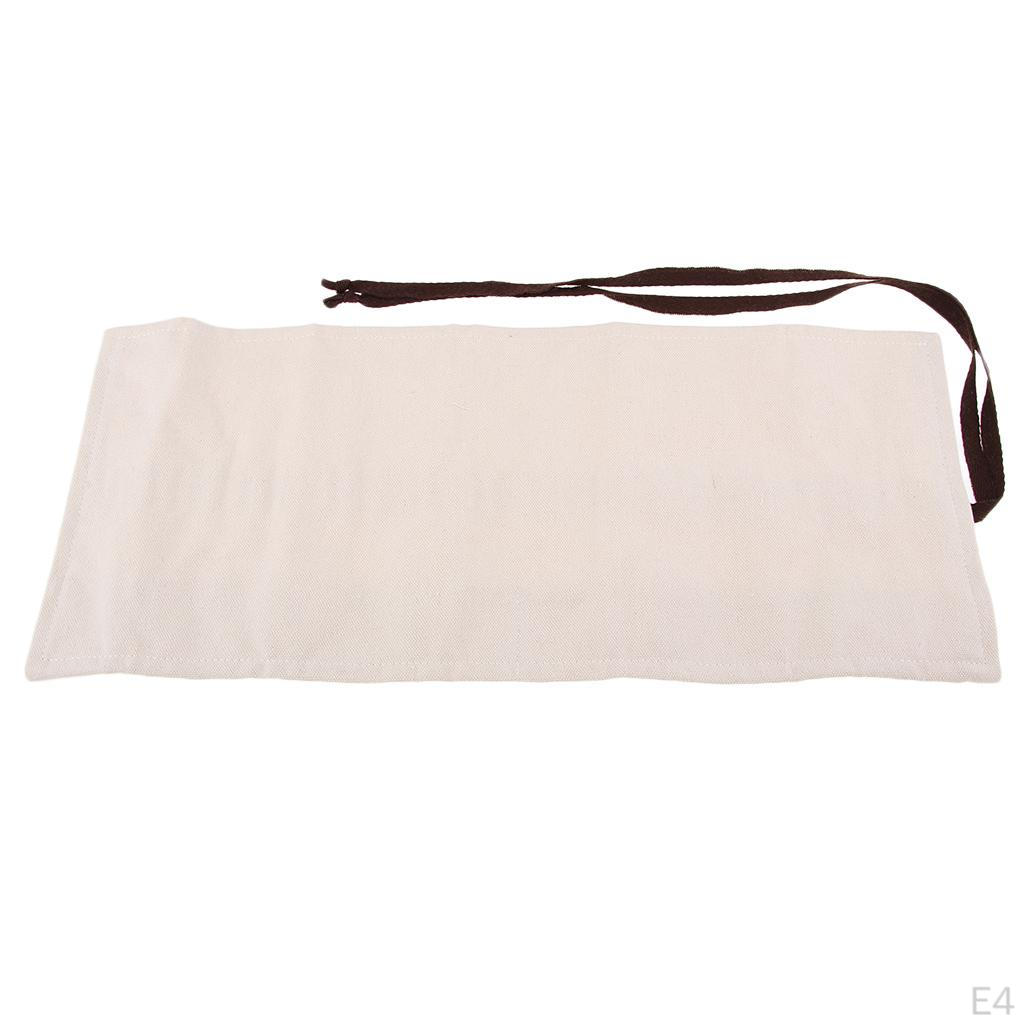36/48/72 Hole Shape, Canvas Pencil Roll Pouch Pen Case Holder Organizer Bag Fountain