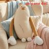 Plush Eggplant Long Pillow With Removable Inner Cushion For Side Sleepers And Pregnant Women