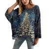 XY-LK01-Pullover hollow blouse 3D printed sweater spring and summer new