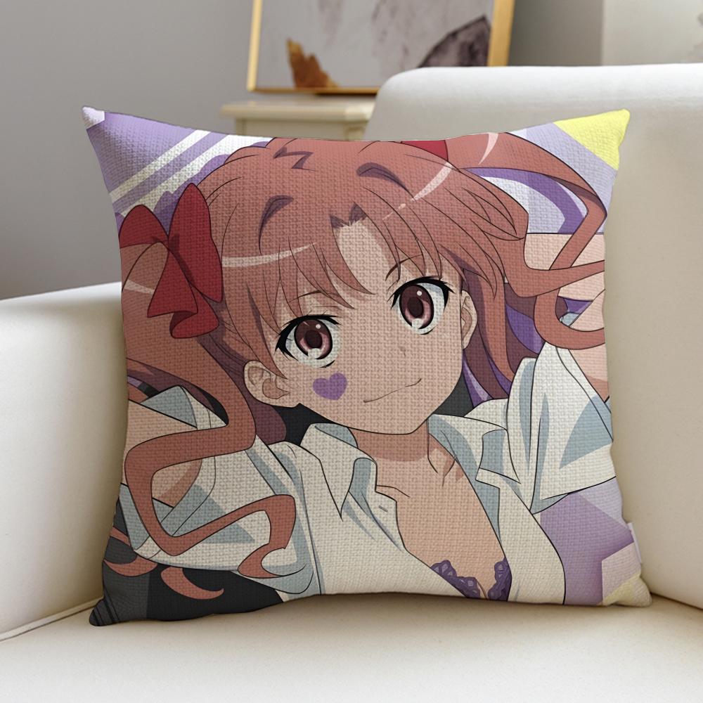 Certain Scientific RailgunS Cushion Cover Breathable and skinfriendly linen pillowcase square removable and washable cushion