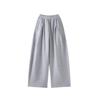 Lazy wind sweatpants women's spring, autumn and winter new scimitar wide-leg pants loose and thin high-waisted casual pants