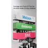 1:50 Alloy Heavy Trucks Toys Models Cars Container Vehicles Light Music Miniature Transport Car Rubber Tires Kids Gifts